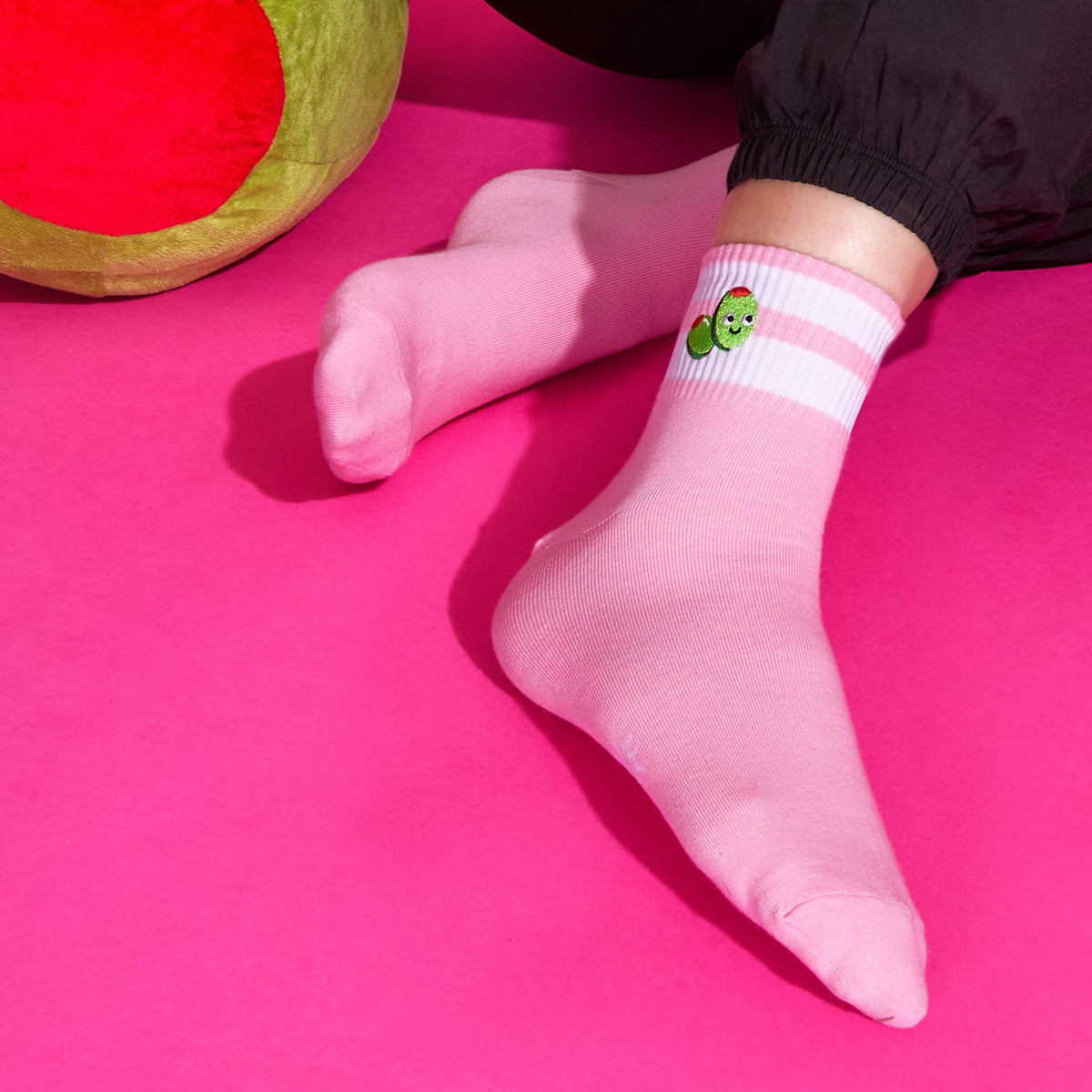 Olive You! quarter socks – lifestyle flat lay with charcuterie