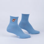 Corgi Love quarter socks – leg form display