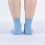 Corgi Love quarter socks – model back view