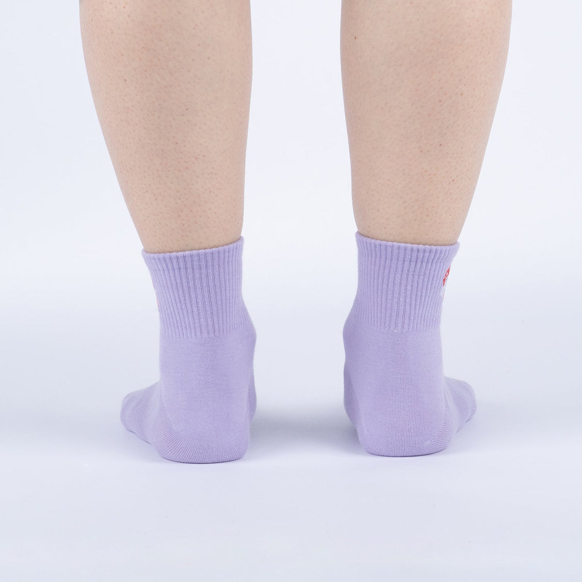 So Mush Shroom quarter socks – model back view