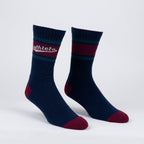 Mathlete ribbed crew socks – leg form display